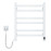 Heated towel rail Avangard 480x600 Sensor left with timer, white