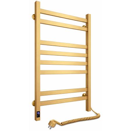 Avangard 480x800 Sensor right-hand heated towel rail with timer, matte gold