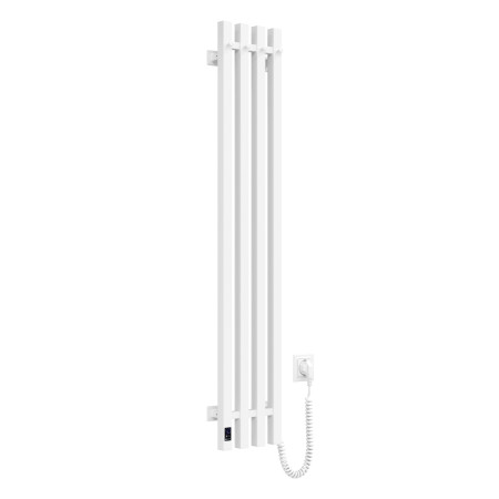 Electric heated towel rail Navin Levante 210x1200 Sensor right, white velvet