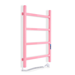 Heated towel rail Nordic 500x800 Pink Digital, left, pink, with timer