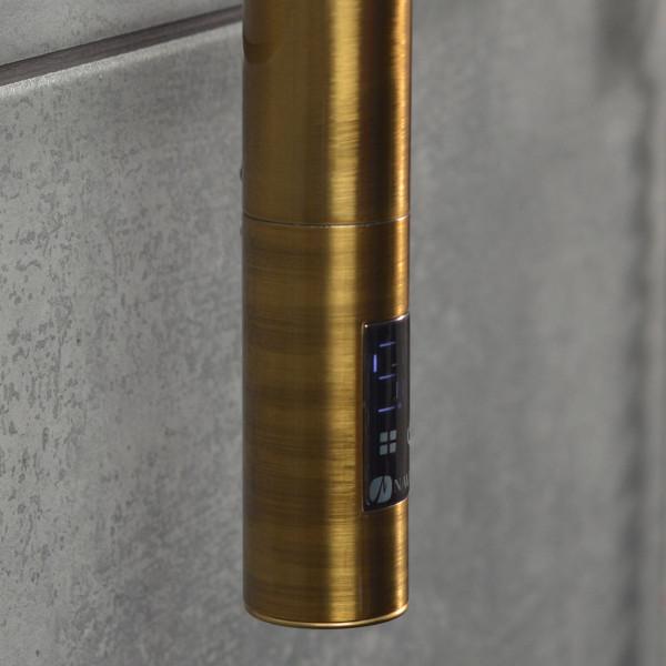 Electric heated towel rail NAVIN Camellia 480x800 Sensor right bronze