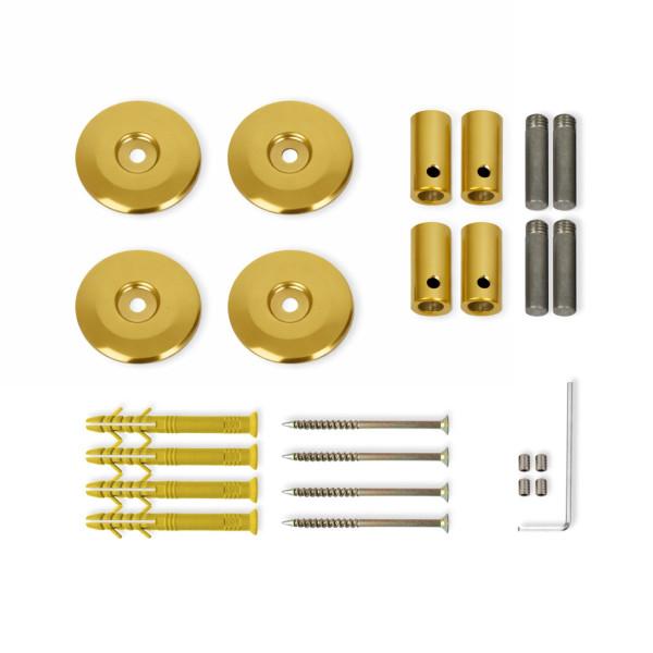 Рушникосушка Авангард 480х800 Sensor лівобічна з таймером, під матове золото