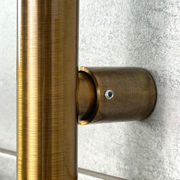 NAVIN Retro water heated towel rail 500x1000, bronze finish