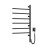 Arabesque heated towel rail 480x800 Sensor with timer, black moire