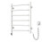 Heated towel rail Blues 480x600 Sensor right with timer