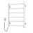 Heated towel rail Blues 480x600 left