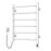 Heated towel rail Blues 480x600 Sensor left with timer