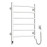 Heated towel rail Camellia 480x600 Sensor right with timer