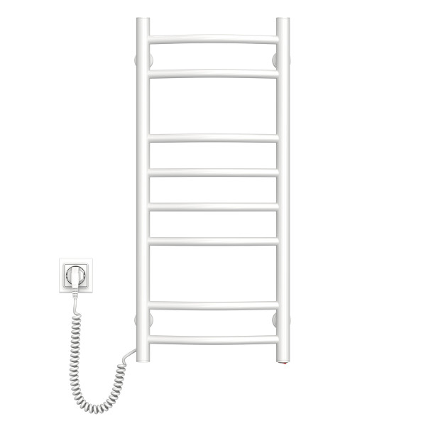 Electric heated towel rail NAVIN Camellia 360x800 left