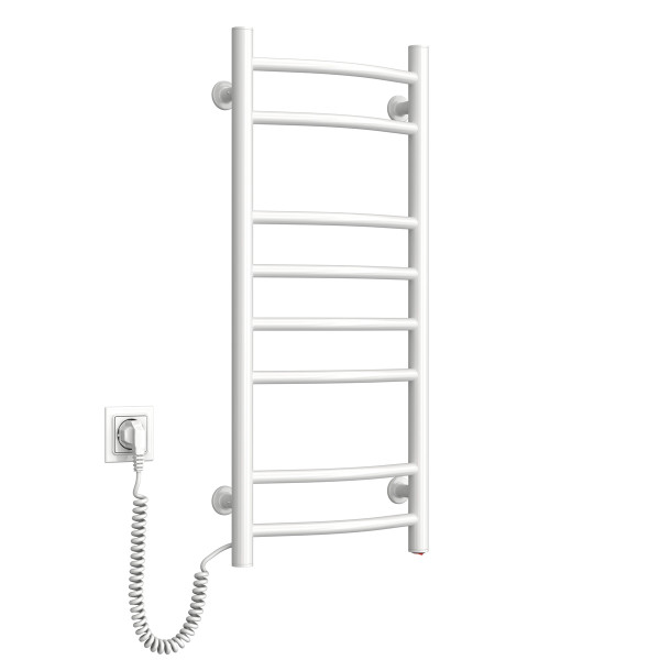 Electric heated towel rail NAVIN Camellia 360x800 left