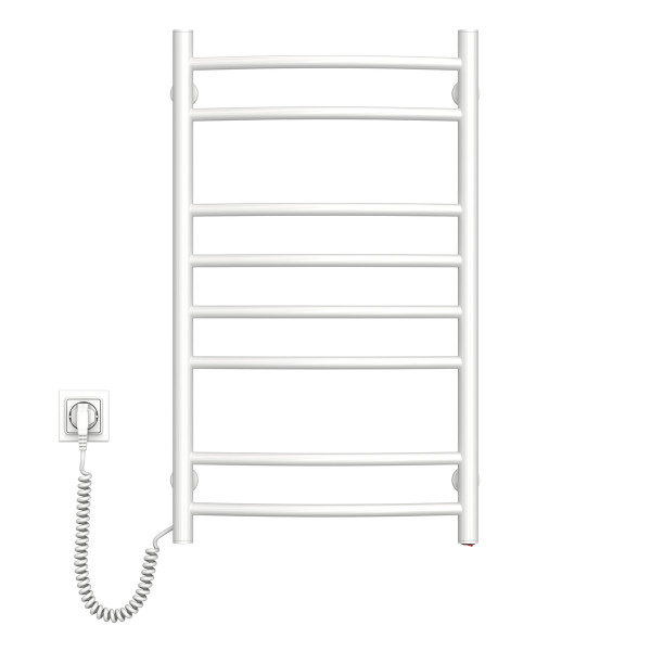 Electric heated towel rail NAVIN Camellia 480x800 left