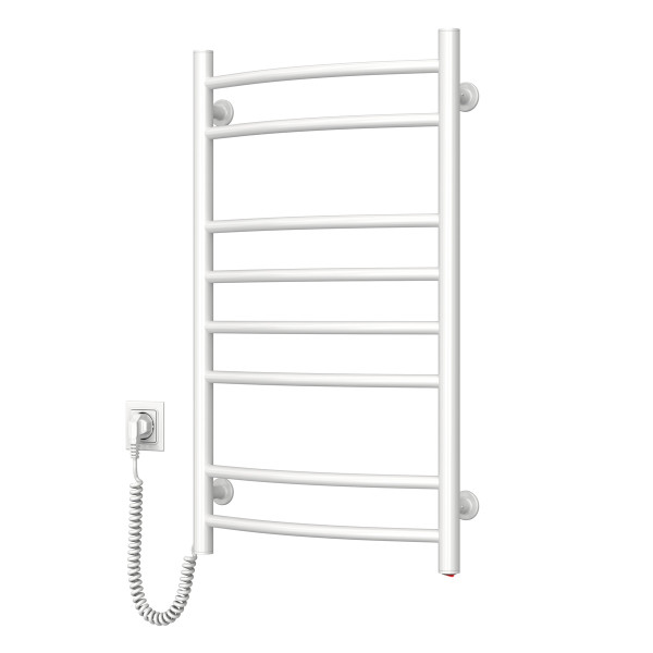 Electric heated towel rail NAVIN Camellia 480x800 left