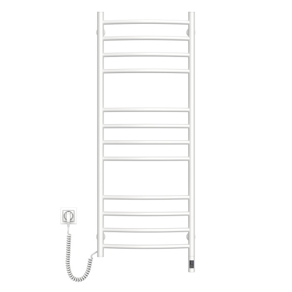 Electric heated towel rail NAVIN Camellia 480x1200 left sensor with timer