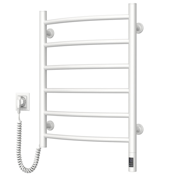 Electric heated towel rail NAVIN Camellia 480x600 left sensor with timer