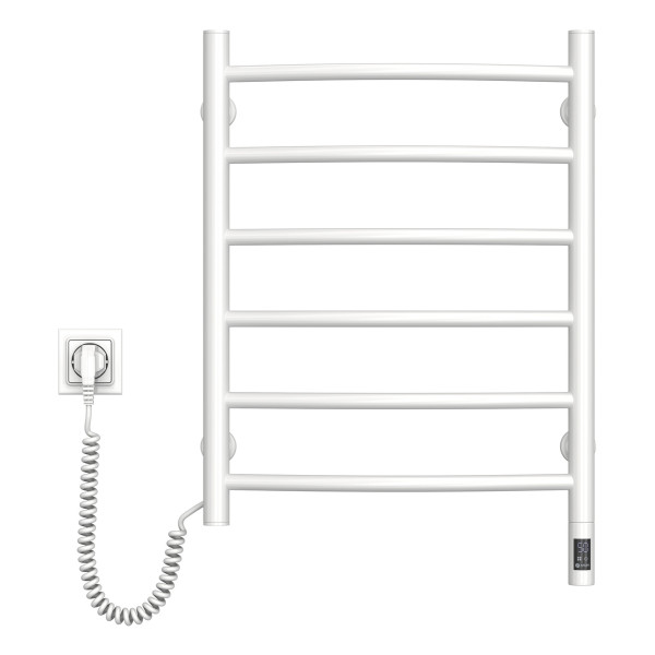 Electric heated towel rail NAVIN Camellia 480x600 left sensor with timer