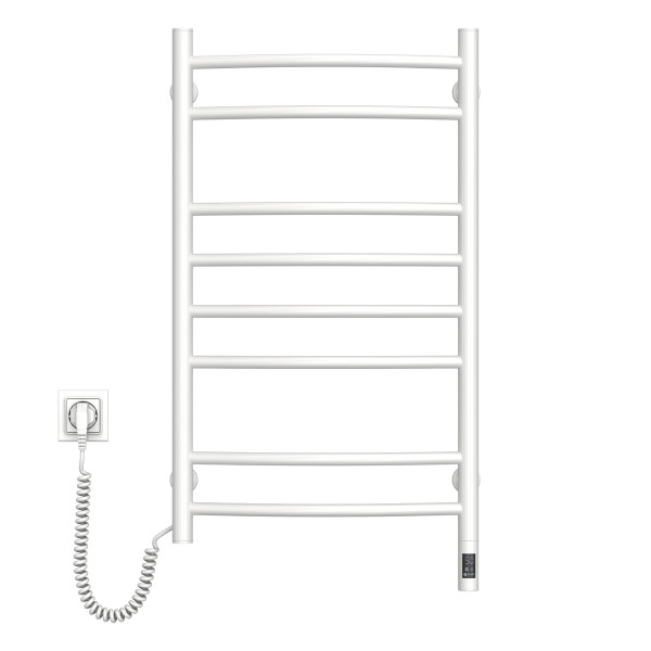 Electric heated towel rail NAVIN Camellia 480x800 left sensor with timer