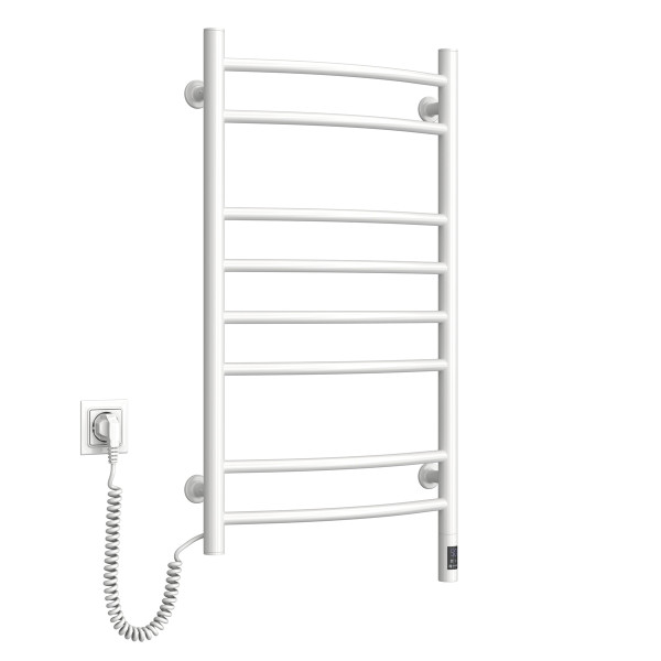 Electric heated towel rail NAVIN Camellia 480x800 left sensor with timer