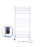 Heated towel rail Avangard 480x1000 Sensor right with timer, white