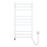 Heated towel rail Avangard 480x1000 Sensor right with timer, white