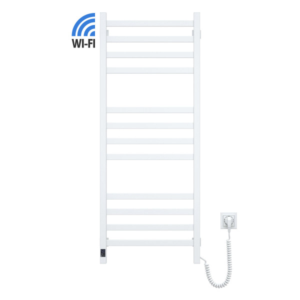 Електрична рушникосушарка NAVIN Авангард 480х1200 Sensor з Wi-Fi, правобічна з таймером, біла