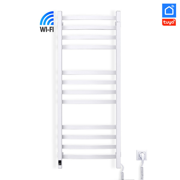 Рушникосушка електрична Navin Avalon 480х1200 Sensor з Wi-Fi права, біла