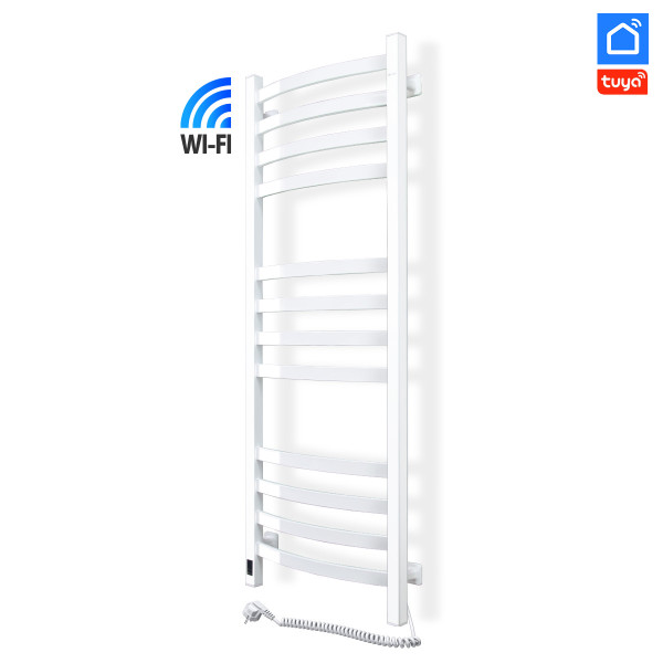 Рушникосушка електрична Navin Avalon 480х1200 Sensor з Wi-Fi права, біла