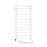 Electric heated towel rail Navin Grandis 480x1000 Sensor right with timer, white