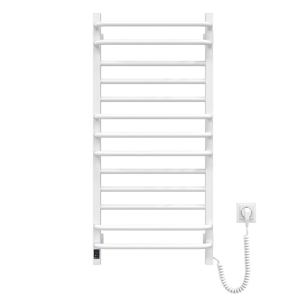 Electric heated towel rail Navin Grandis 480x1000 Sensor right-handed with timer, color - white