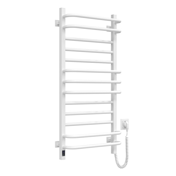 Electric heated towel rail Navin Grandis 480x1000 Sensor right-handed with timer, color - white