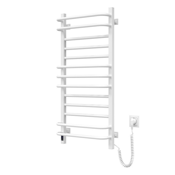 Electric heated towel rail Navin Grandis 480x1000 Sensor right-handed with timer, color - white