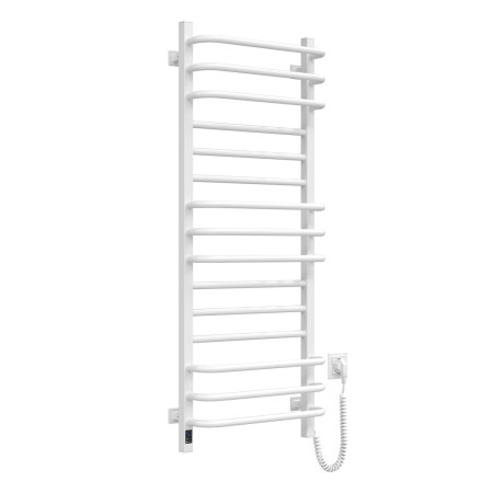 Electric heated towel rail Navin Grandis 480x1200 Sensor right with timer, white