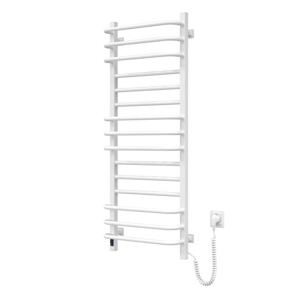 Electric heated towel rail Navin Grandis 480x1200 Sensor right-handed with timer, color - white