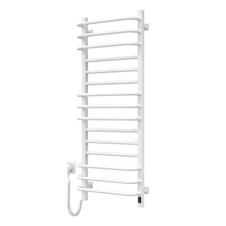 Electric heated towel rail Navin Grandis 480x1200 Sensor left with timer, white