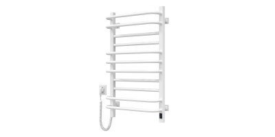 Heated towel rail Grandis 480x800 Sensor left with timer, white