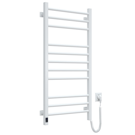 Heated towel rail Classic Quadro 500x1000 Sensor right with timer, white