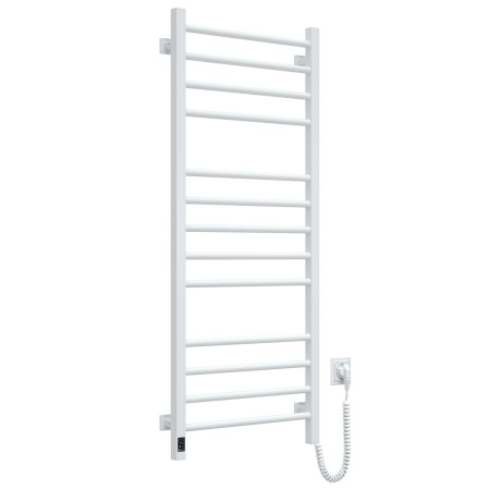 Electric heated towel rail Navin Classic Quadro 500x1200 Sensor right white