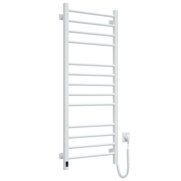 Electric heated towel rail Navin Classic Quadro 500x1200 Sensor right-handed, color - white