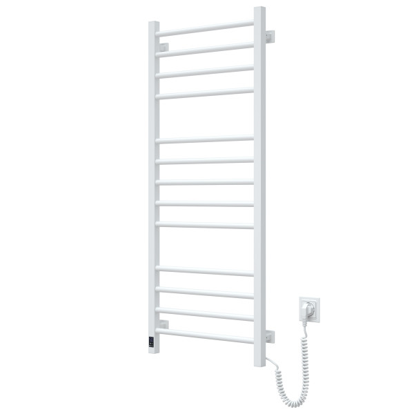 Electric heated towel rail Navin Classic Quadro 500x1200 Sensor right-handed, color - white