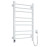 Heated towel rail Classic Quadro 500x800 Sensor right with timer, white