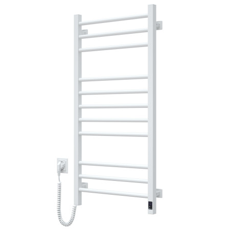 Heated towel rail Classic Quadro 500x1000 Sensor left with timer, white