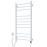 Heated towel rail Classic Quadro 500x1000 Sensor left with timer, white