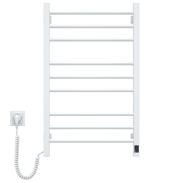 Electric heated towel rail NAVIN Classic Quadro 500x800 Sensor left (white), timer