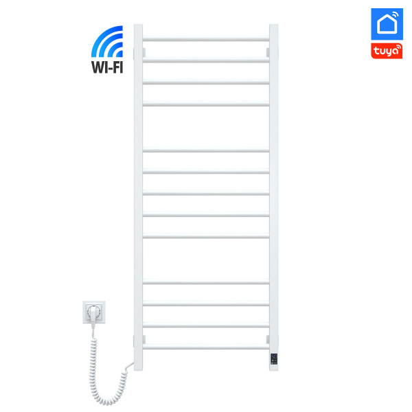 Рушникосушка Navin Класик Квадро 500х1200 Sensor з Wi-Fi, ліва, біла