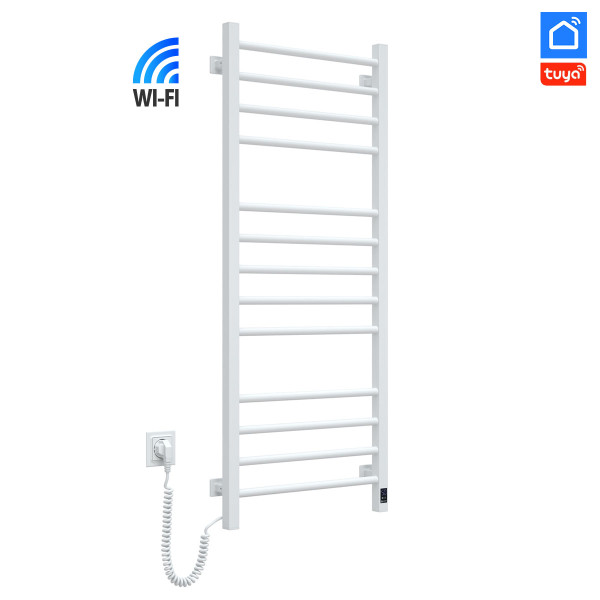 Рушникосушка Navin Класик Квадро 500х1200 Sensor з Wi-Fi, ліва, біла