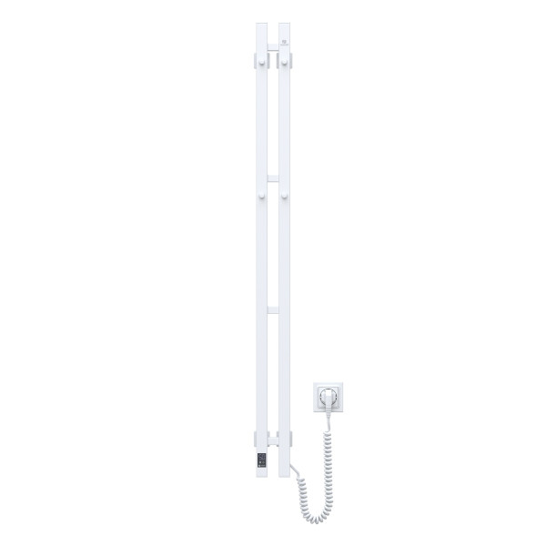 Electric heated towel rail NAVIN Silhouette Quadro 90x1200 Sensor right