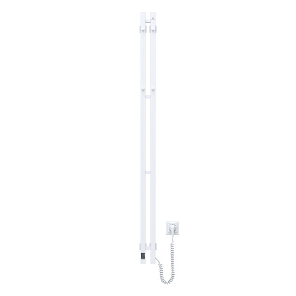 Electric heated towel rail NAVIN Silhouette Quadro 90x1500 Sensor right, white