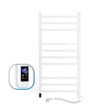Heated towel rail Loft 500x1000 Sensor right with timer, white