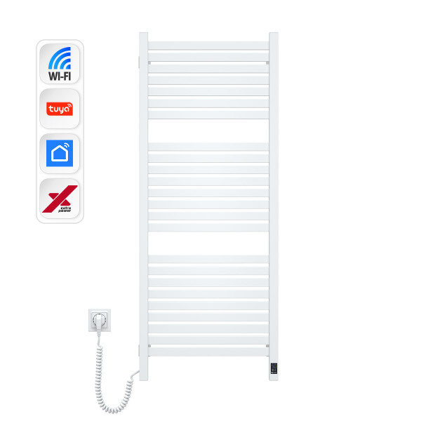 Електрична рушникосушка NAVIN Авангард X 480х1200 Sensor з WI-FI лівобічна, біла