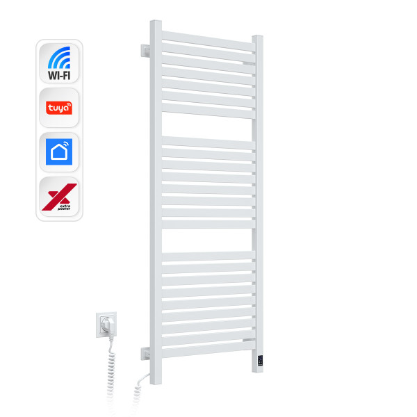 Електрична рушникосушка NAVIN Авангард X 480х1200 Sensor з WI-FI лівобічна, біла