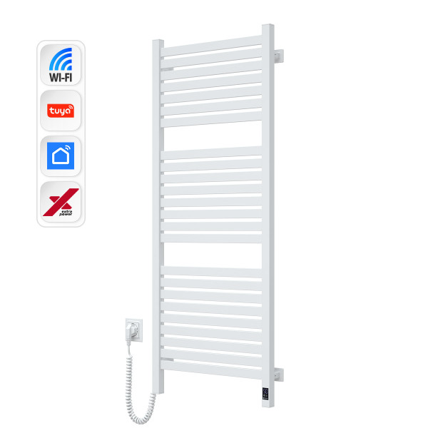 Електрична рушникосушка NAVIN Авангард X 480х1200 Sensor з WI-FI лівобічна, біла
